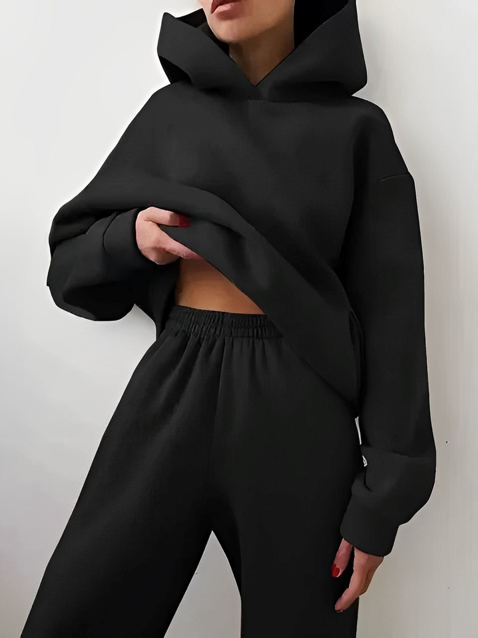 Nora – Damen Kapuzenpullover und Jogginghosen Set
