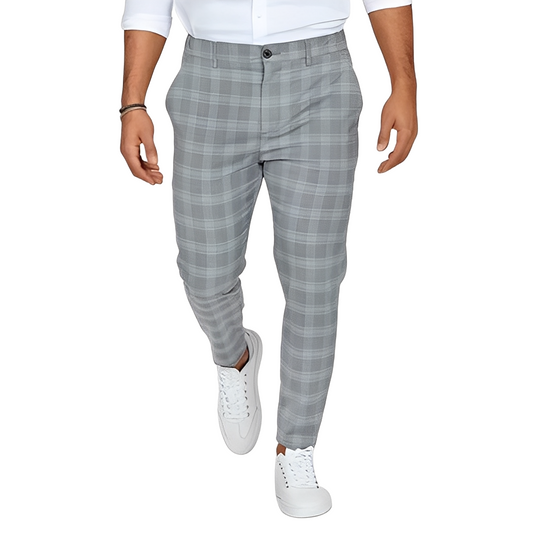 Deacon - Herrenhose im lockeren Slim-Fit mit Karos