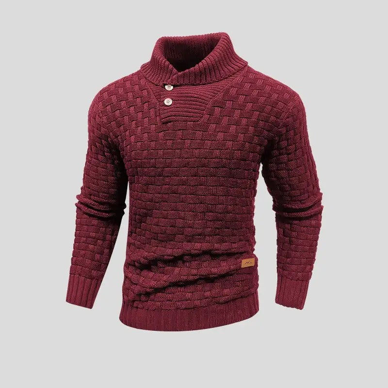 Eldon - Stilvoller Herrenpullover mit Knöpfen