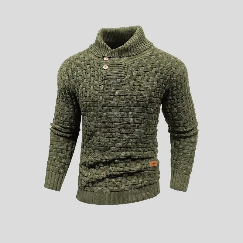 Eldon - Stilvoller Herrenpullover mit Knöpfen