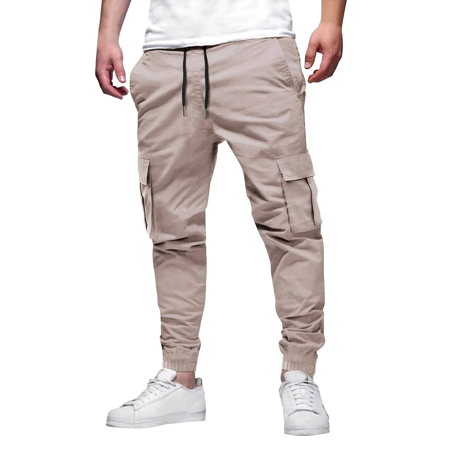 Tevin - Bequeme, schmal geschnittene Stretch-Cargohose für Herren