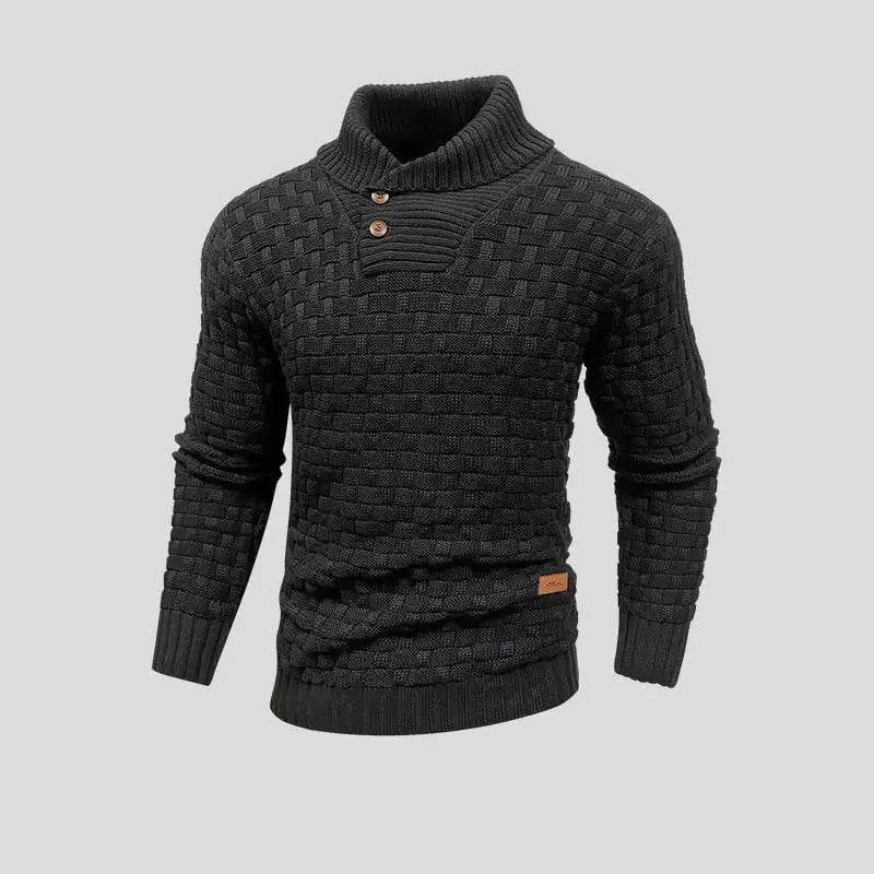 Eldon - Stilvoller Herrenpullover mit Knöpfen