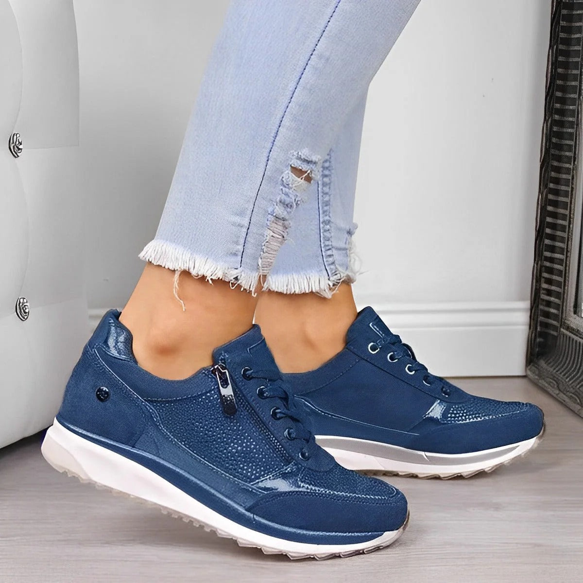 Kaycee - Modische Freizeitschuhe mit Reißverschluss für Frauen