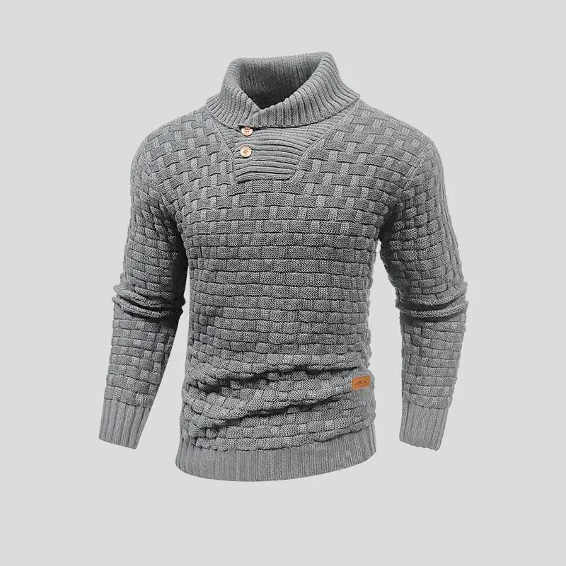 Eldon - Stilvoller Herrenpullover mit Knöpfen