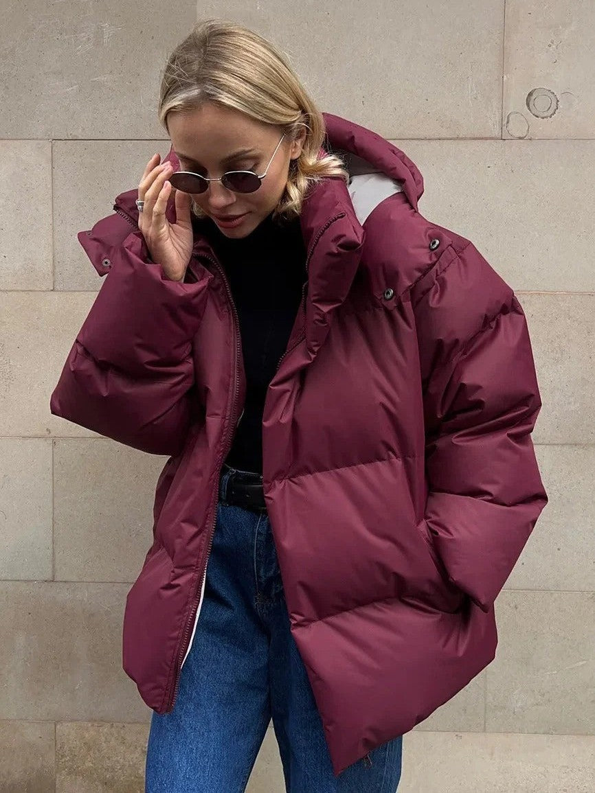 Camille - Frauen-Kapuzenjacke aus gefütterter Baumwolle