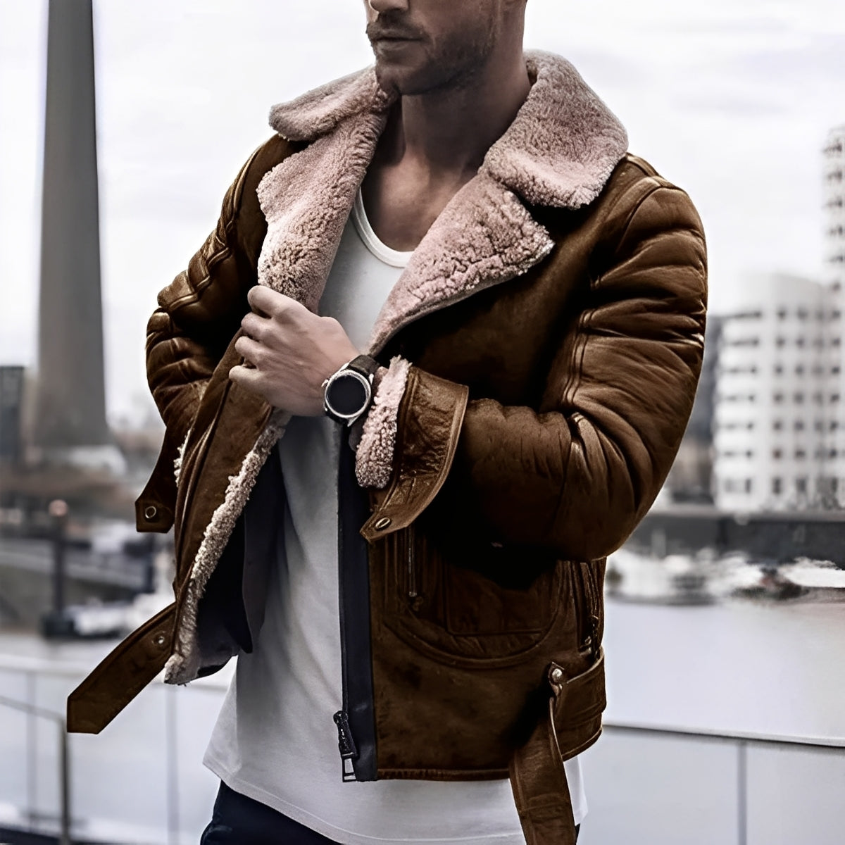 Nikolas - Elegant, warme Männerjacke