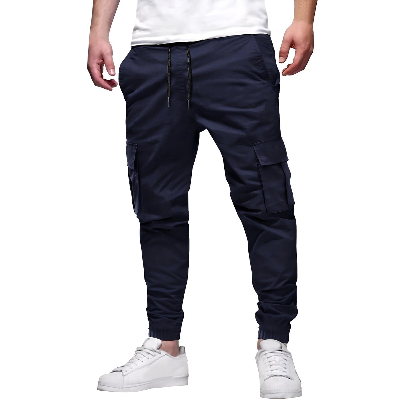 Tevin - Bequeme, schmal geschnittene Stretch-Cargohose für Herren