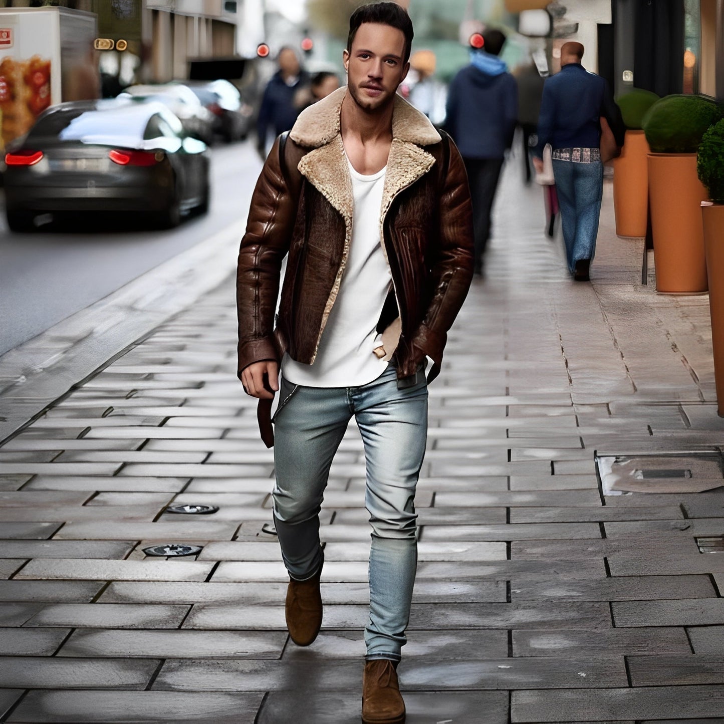 Nikolas - Elegant, warme Männerjacke