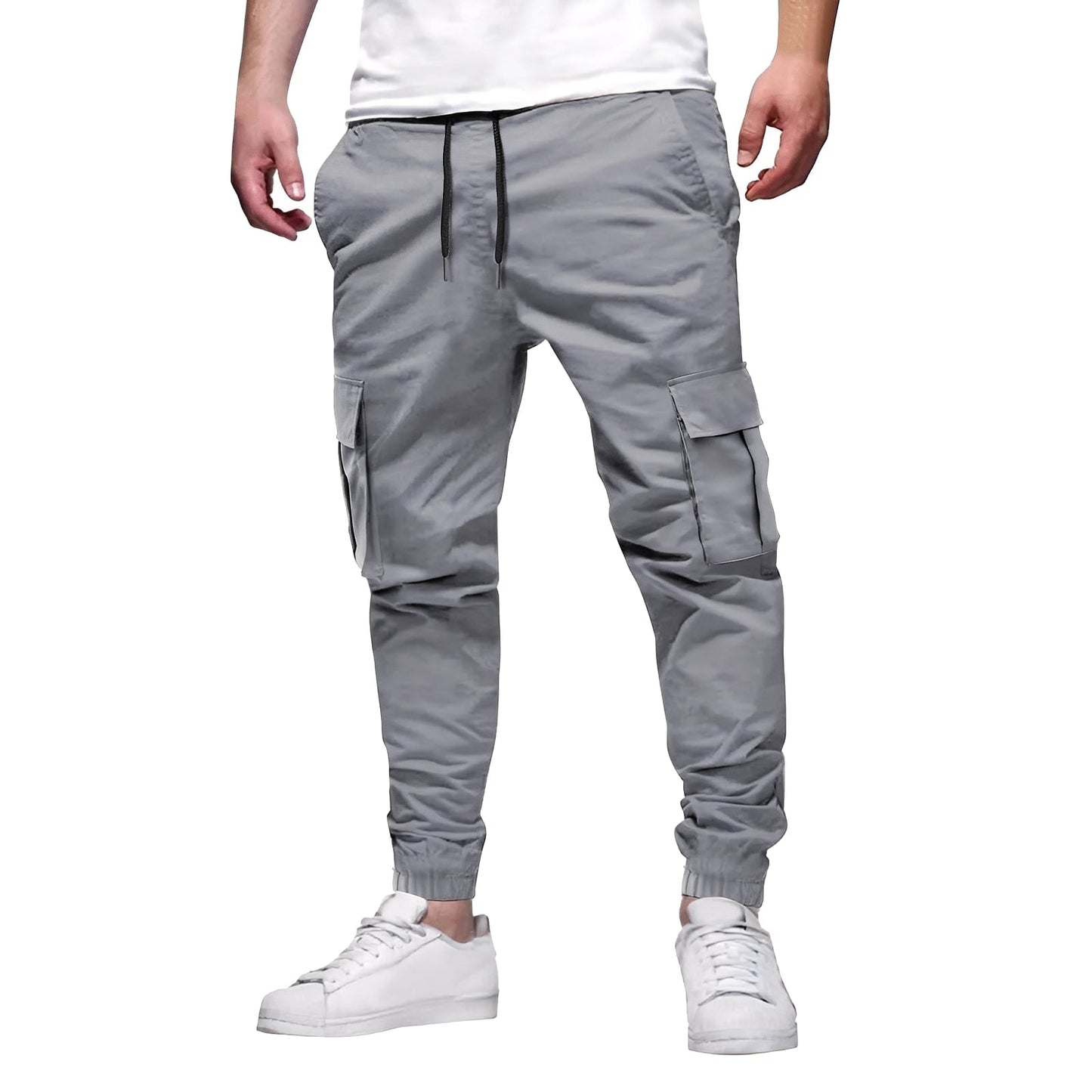 Tevin - Bequeme, schmal geschnittene Stretch-Cargohose für Herren