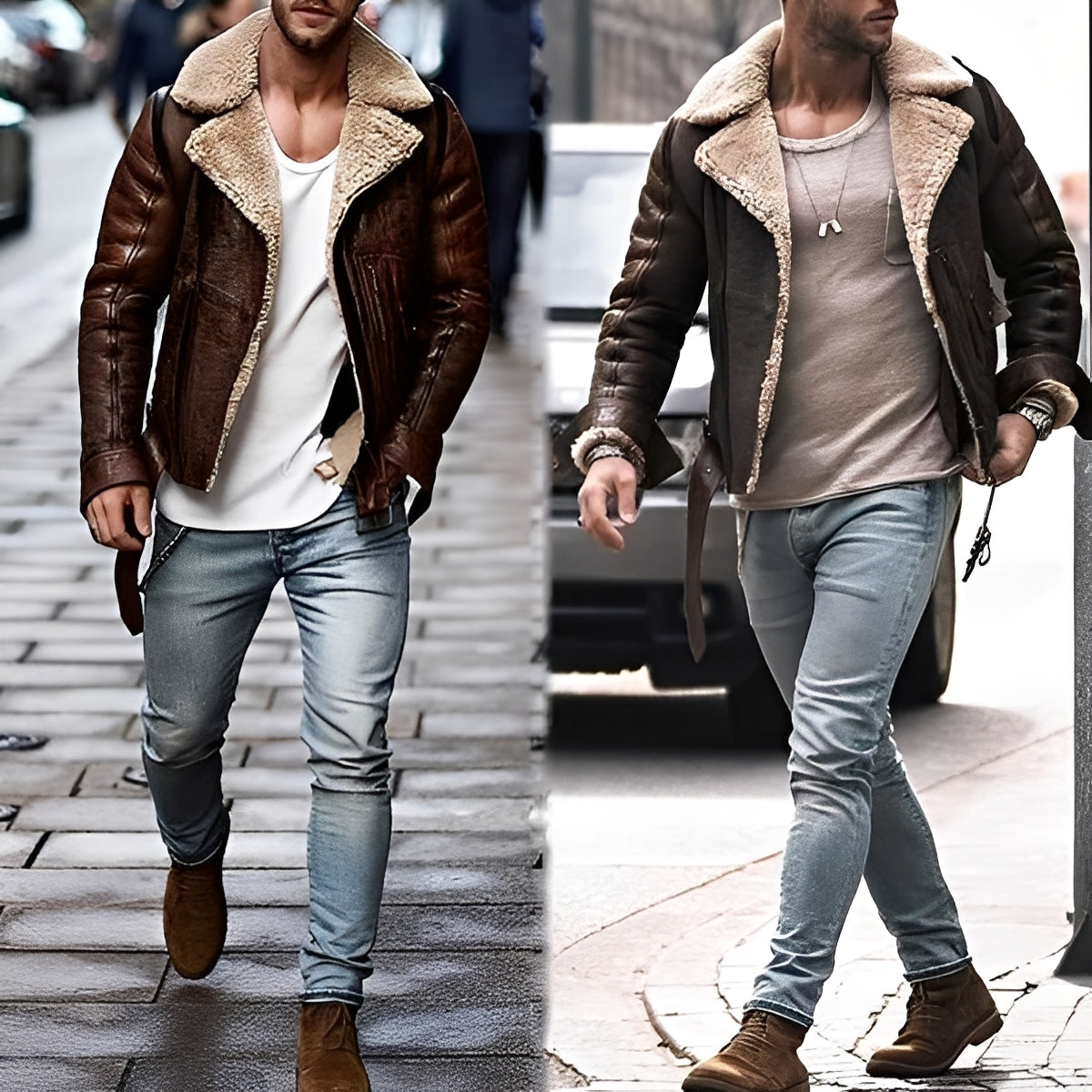 Nikolas - Elegant, warme Männerjacke