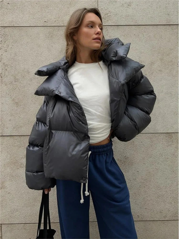 Camille - Frauen-Kapuzenjacke aus gefütterter Baumwolle