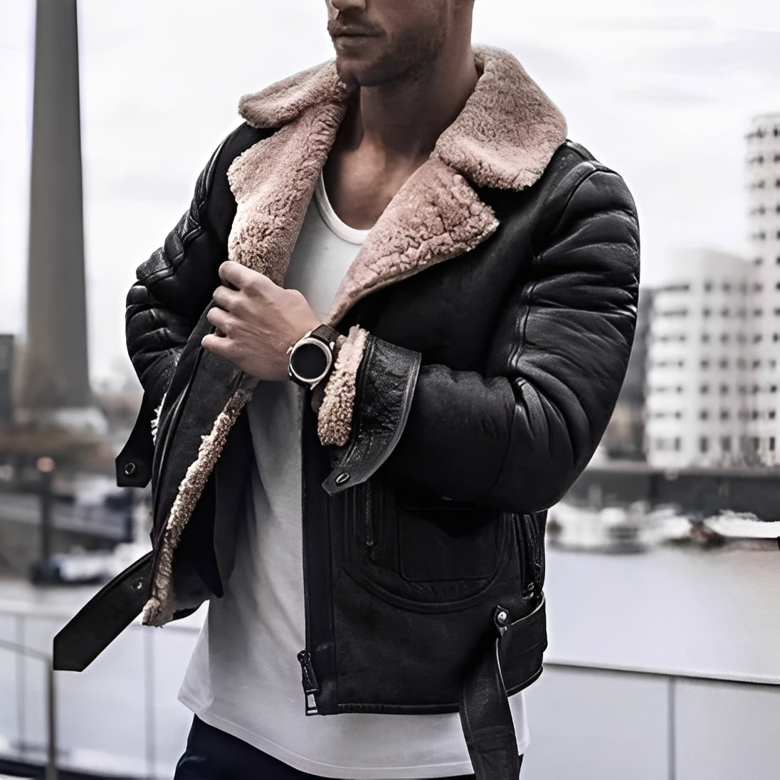 Nikolas - Elegant, warme Männerjacke