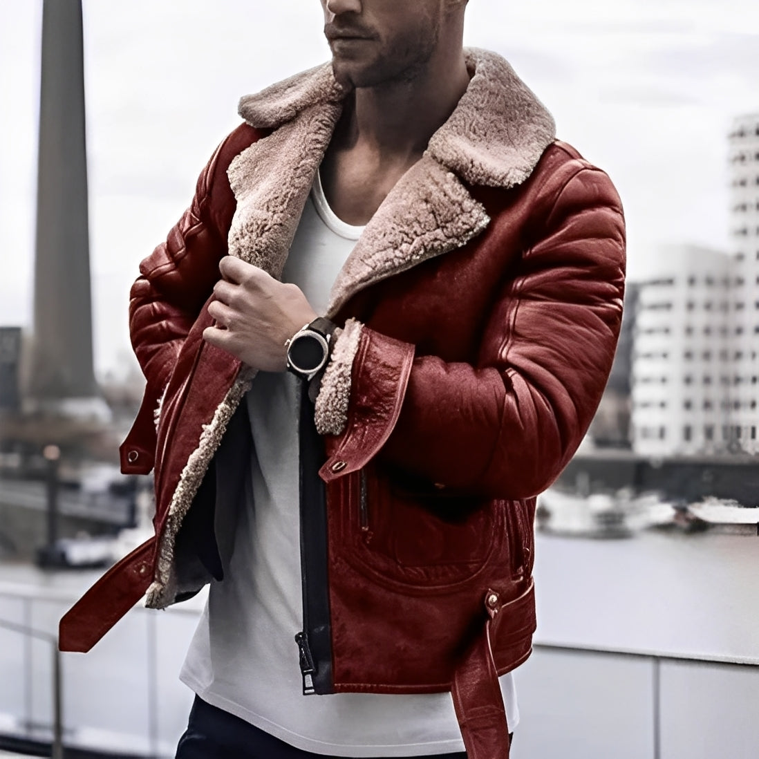 Nikolas - Elegant, warme Männerjacke