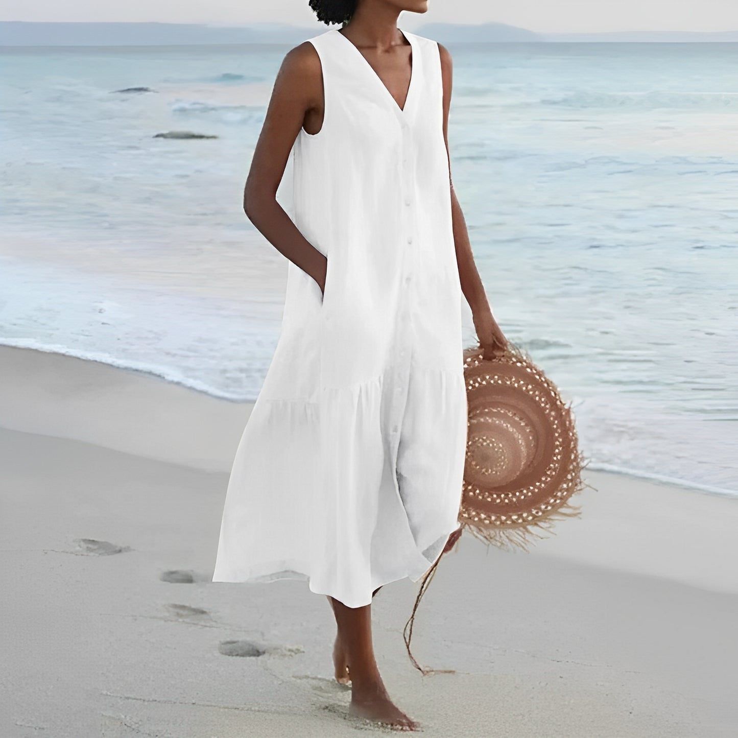 Jana – Sommerkleid mit Knopfleiste