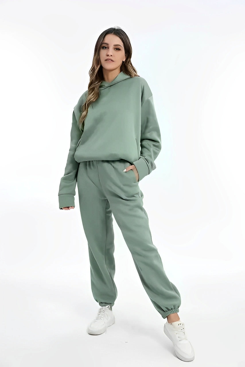 Nora – Damen Kapuzenpullover und Jogginghosen Set