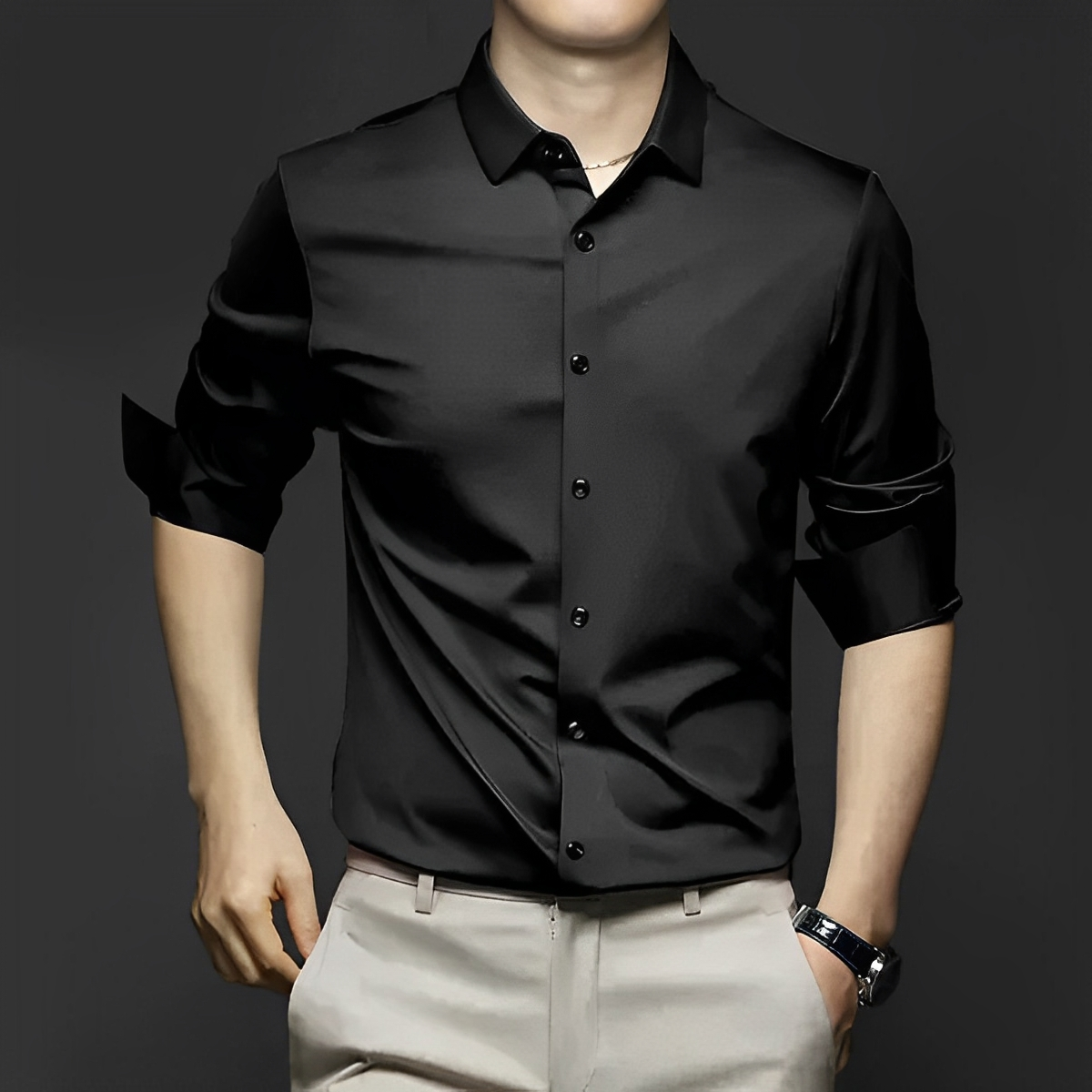 Ryan – Knitterfreies Hemd mit Stil für Herren