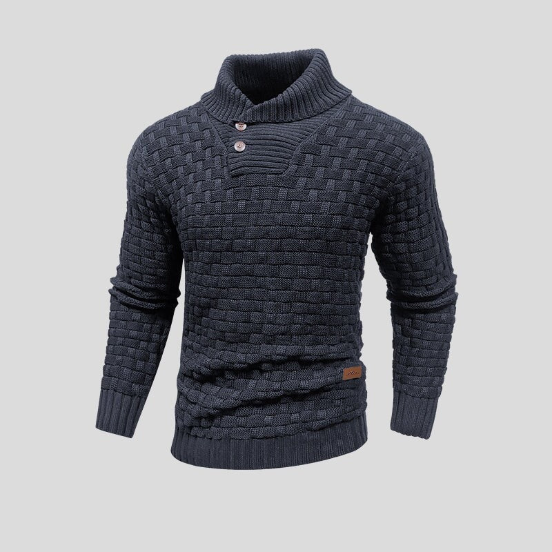 Eldon - Stilvoller Herrenpullover mit Knöpfen