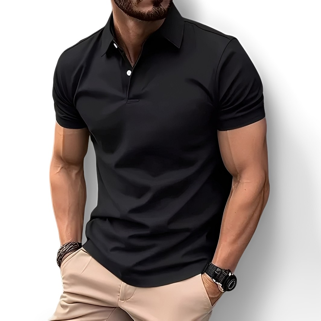 Deacon - Bequemes Männer-Poloshirt mit kurzen Ärmeln