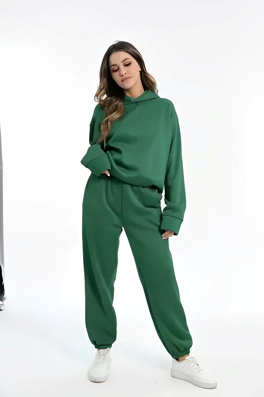Nora – Damen Kapuzenpullover und Jogginghosen Set