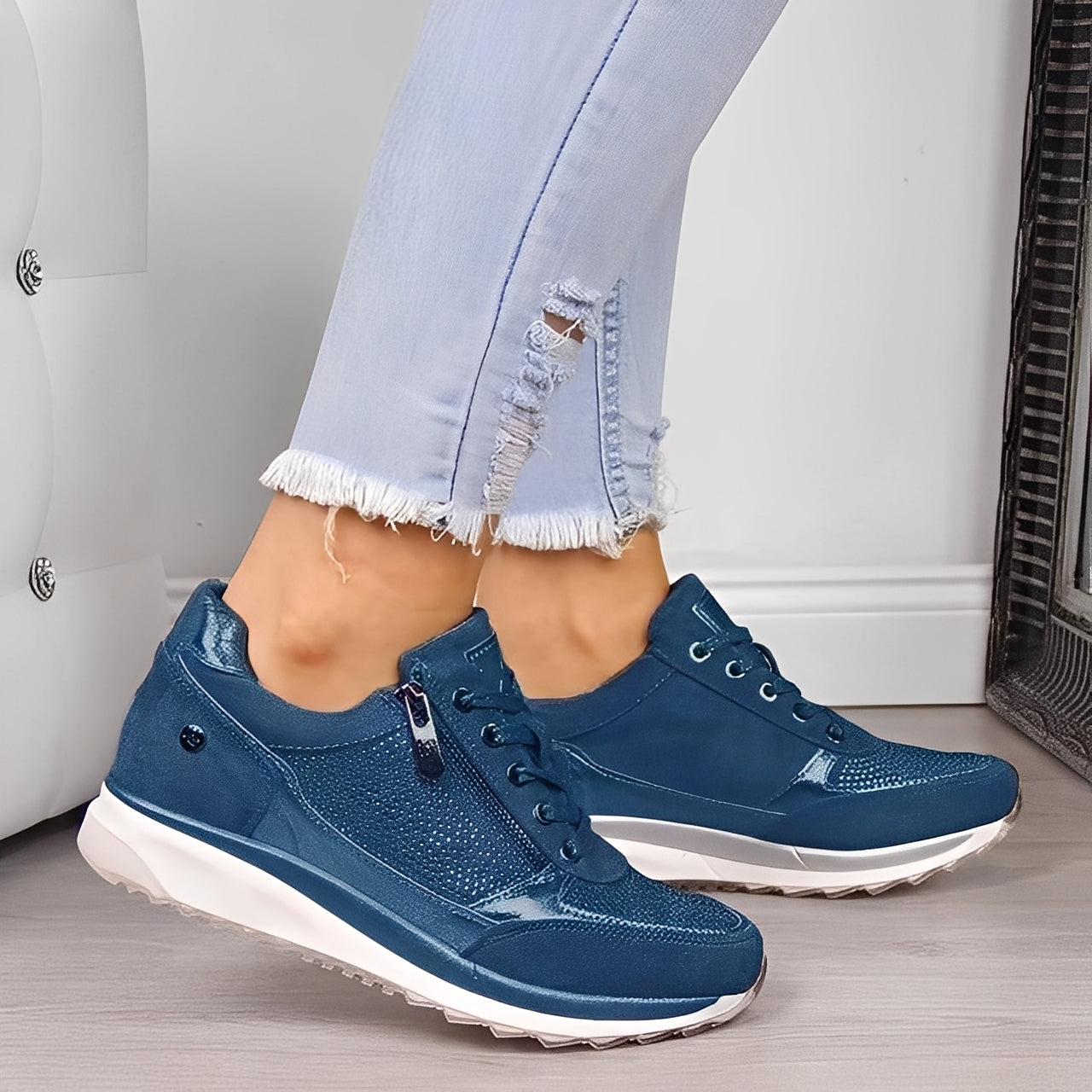 Melanie - Damen-Sneaker mit Reißverschluss