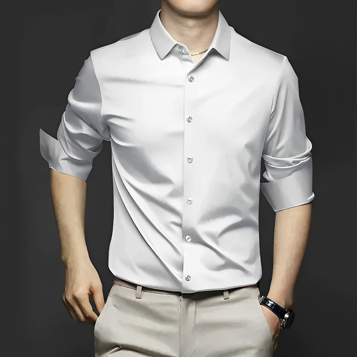 Ryan – Knitterfreies Hemd mit Stil für Herren