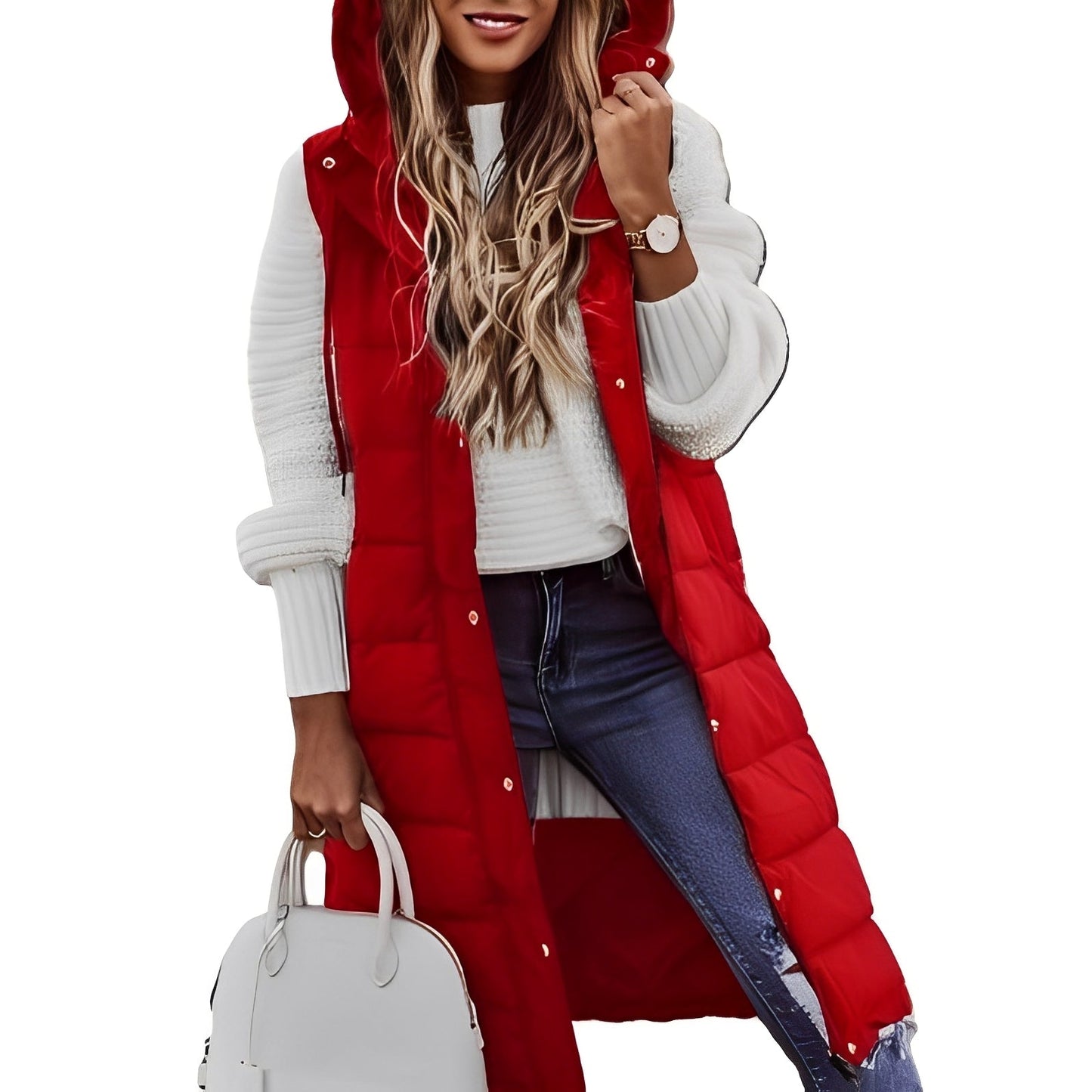 Brenna - Stilvolle lange Damen-Daunenjacke