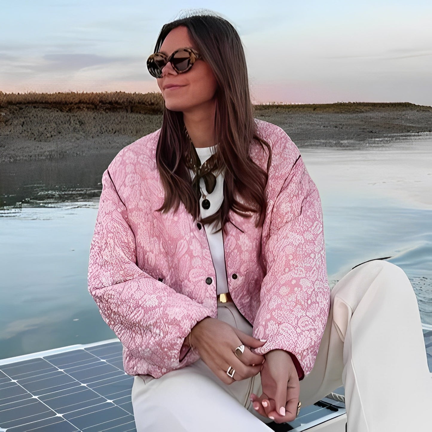 Katelyn - Gemütliche Patchwork-Winterjacke für Damen