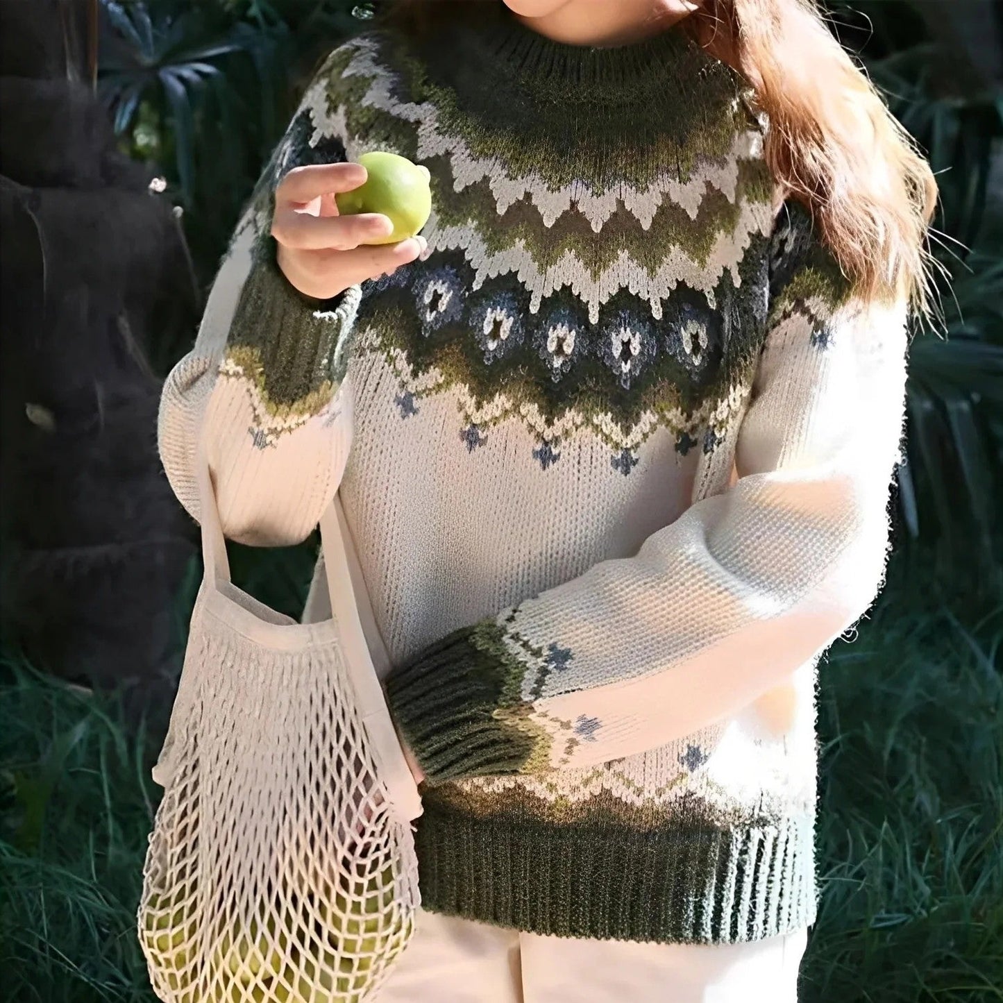 Remy - Klassischer Damenpullover mit Muster