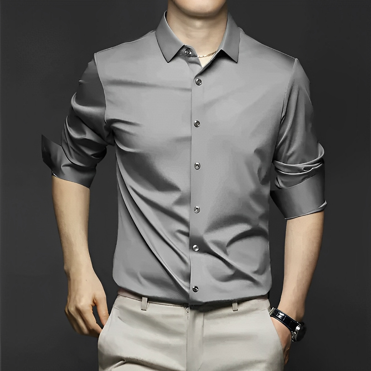 Ryan – Knitterfreies Hemd mit Stil für Herren