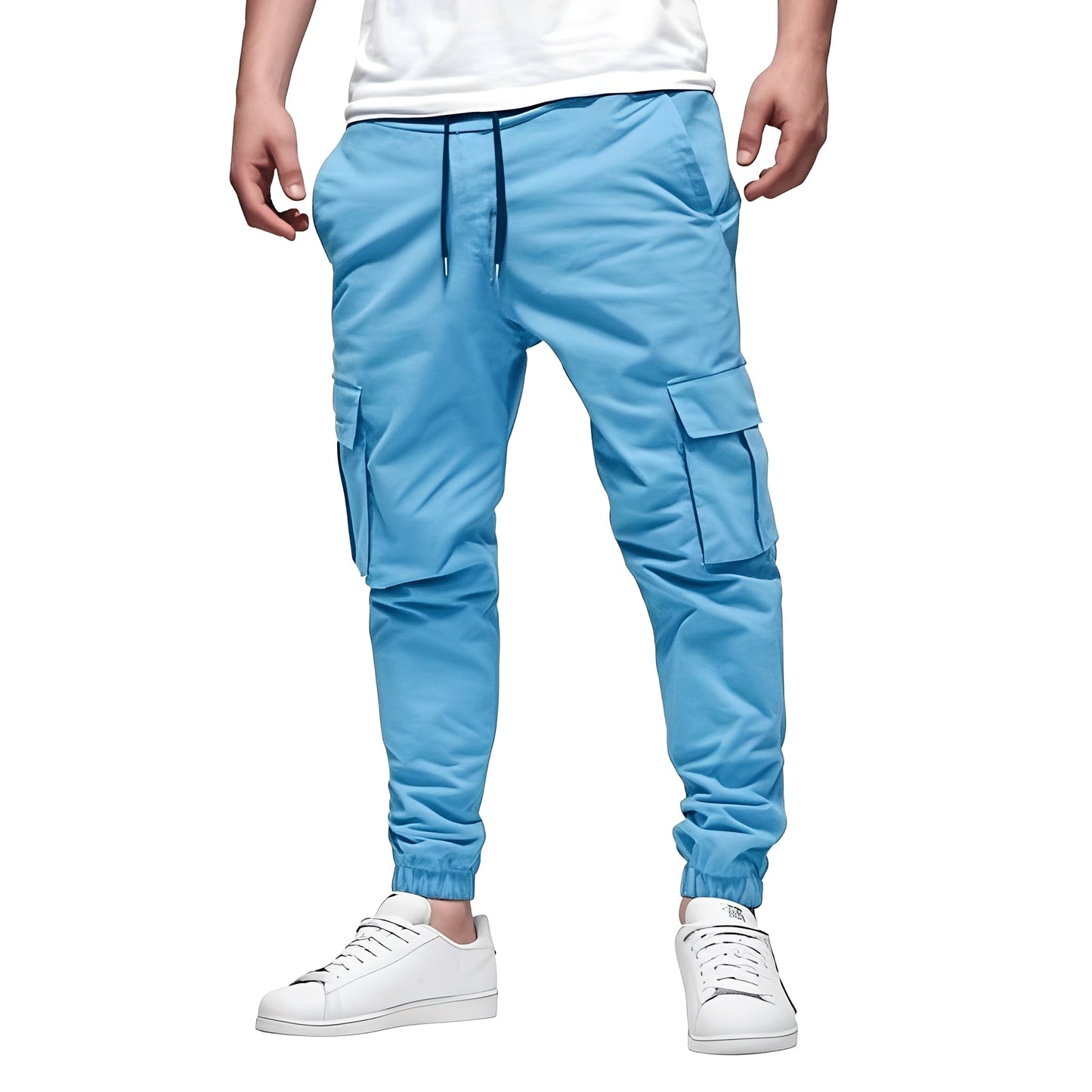 Tevin - Bequeme, schmal geschnittene Stretch-Cargohose für Herren