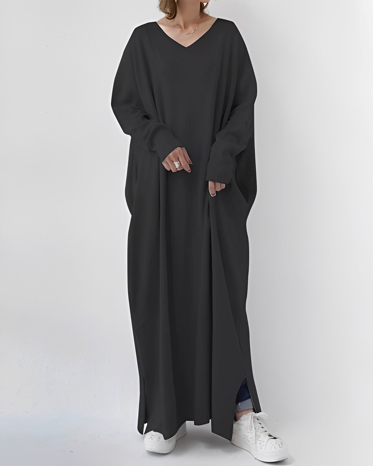 Eliana – Langärmeliges langes Kleid