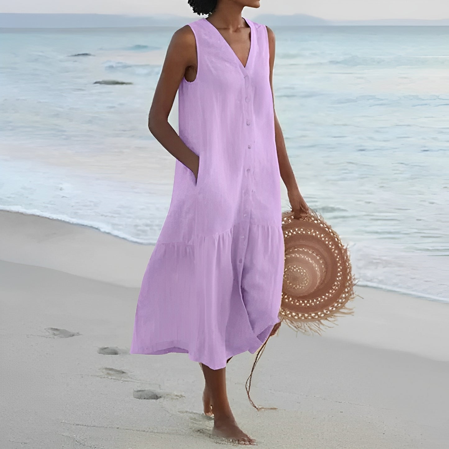 Jana – Sommerkleid mit Knopfleiste