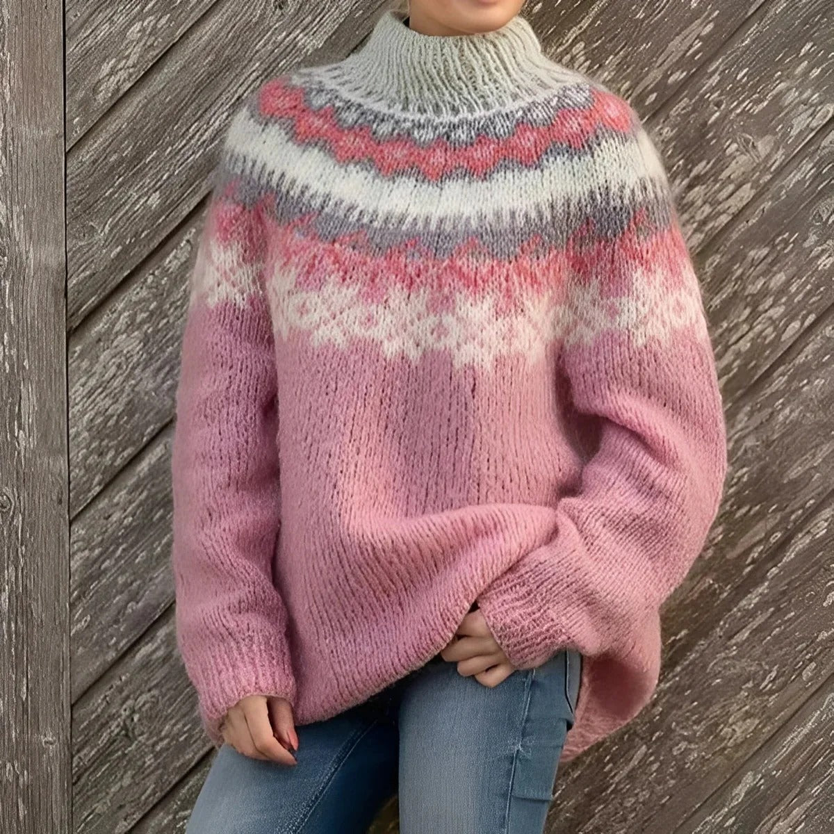 Remy - Klassischer Damenpullover mit Muster