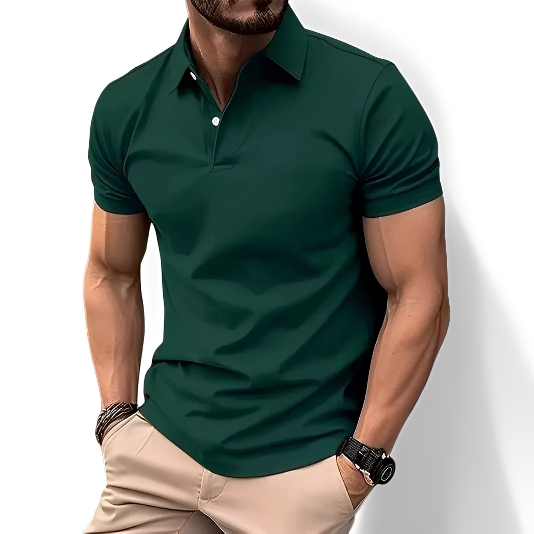 Deacon - Bequemes Männer-Poloshirt mit kurzen Ärmeln