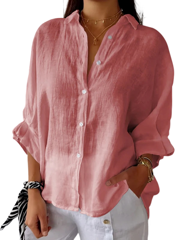 Madison – Klassische Bluse mit Knopfleiste und zeitloser Eleganz
