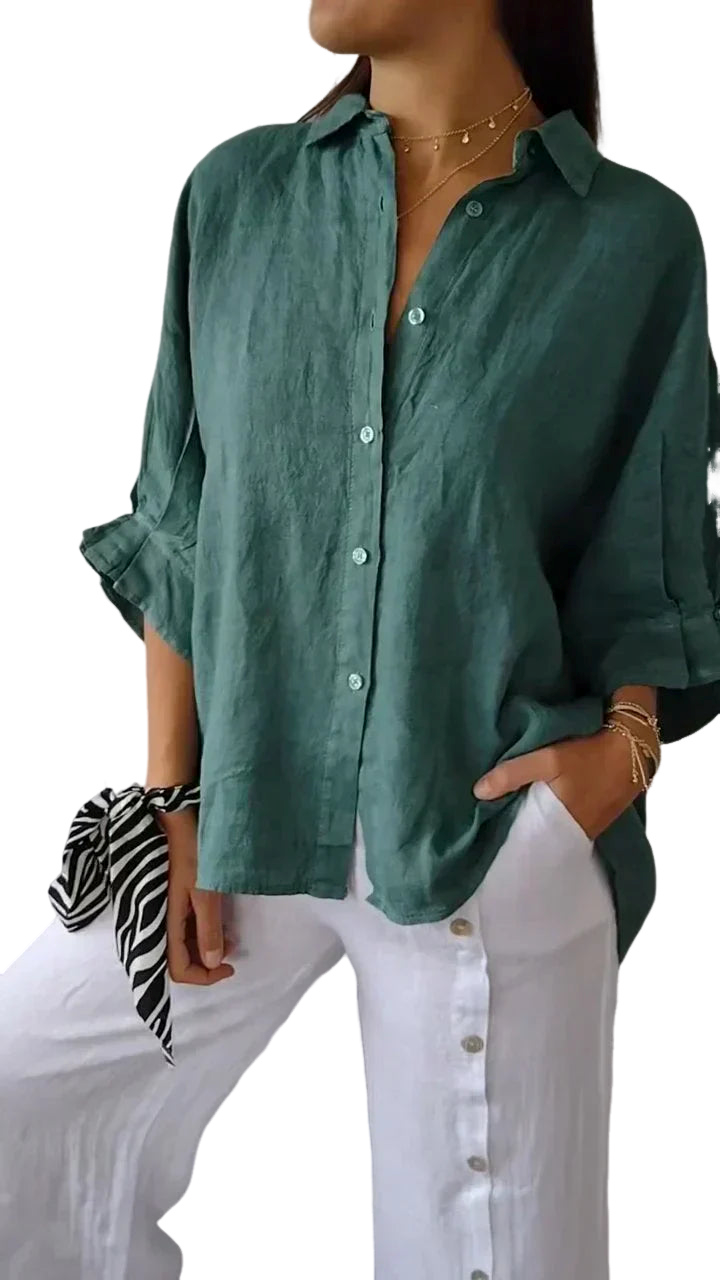 Madison – Klassische Bluse mit Knopfleiste und zeitloser Eleganz