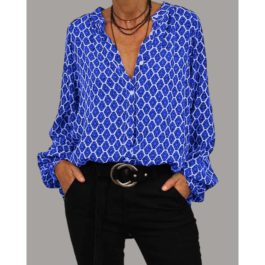 Zara - V-Ausschnitt Bluse