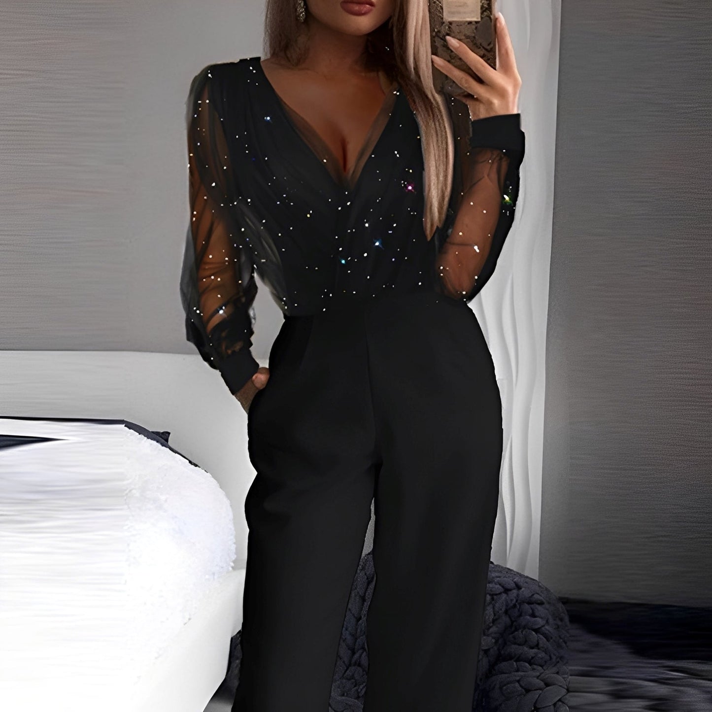 Morgana - Damenoverall mit weitem Bein und schicker Optik