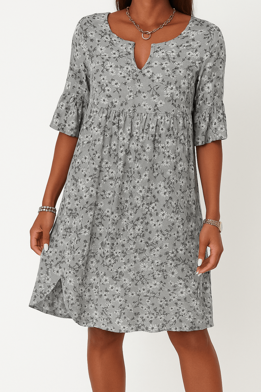 Annalena – Geblümtes Kleid im femininen Stil