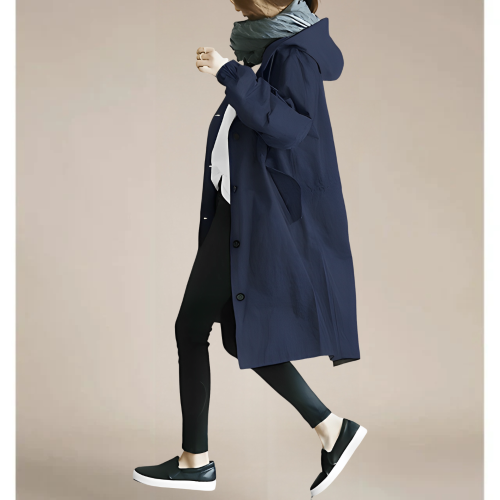 Maren – Damen Trenchcoat Leicht Wasserdicht