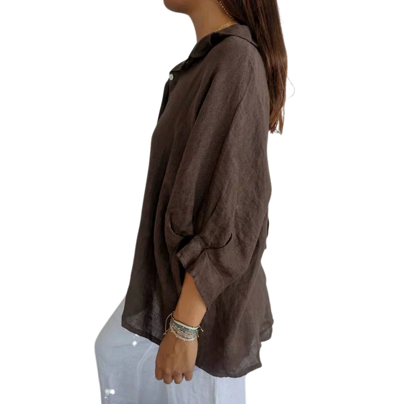 Madison – Klassische Bluse mit Knopfleiste und zeitloser Eleganz