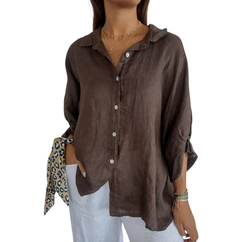 Madison – Klassische Bluse mit Knopfleiste und zeitloser Eleganz