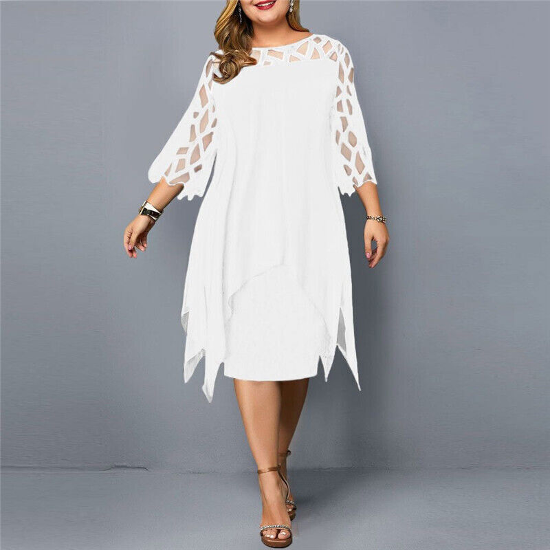 Cathryn - Elegantes Midi-Kleid in Großer Größe
