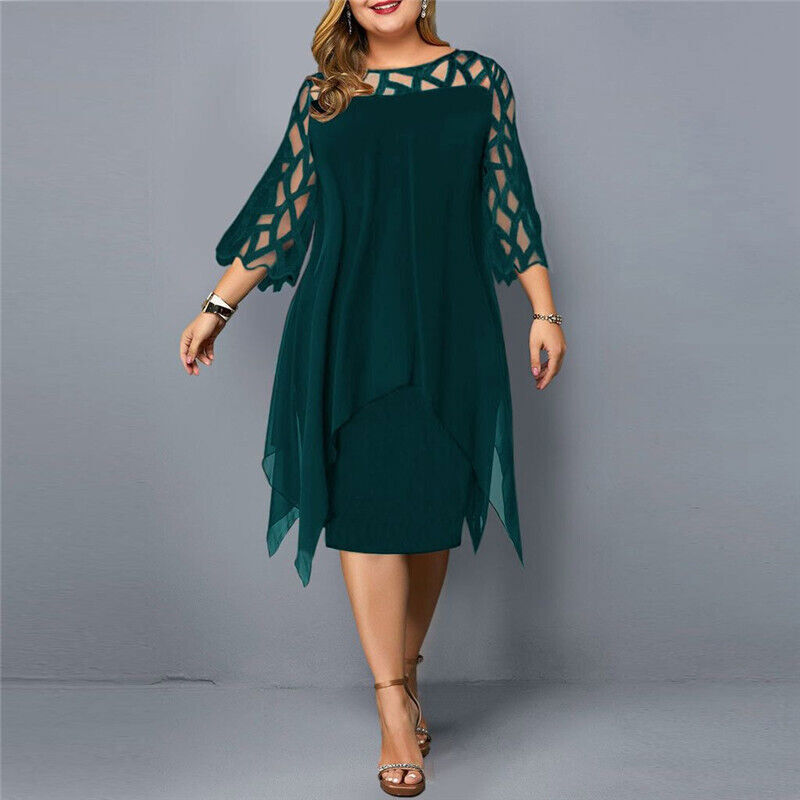Savanna - Damenkleid aus Chiffon in Übergrößen