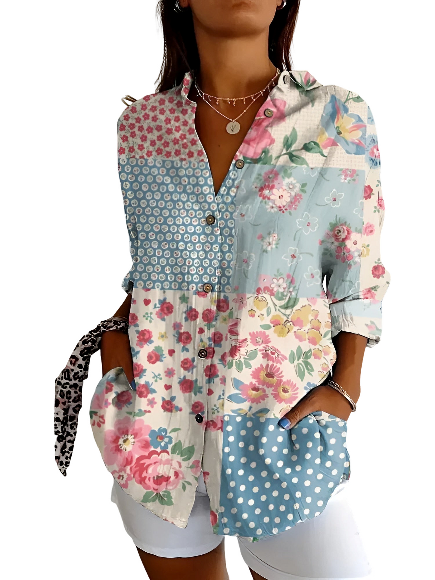 Amara – Leichte Bluse mit Blumenprint und lockerer Eleganz