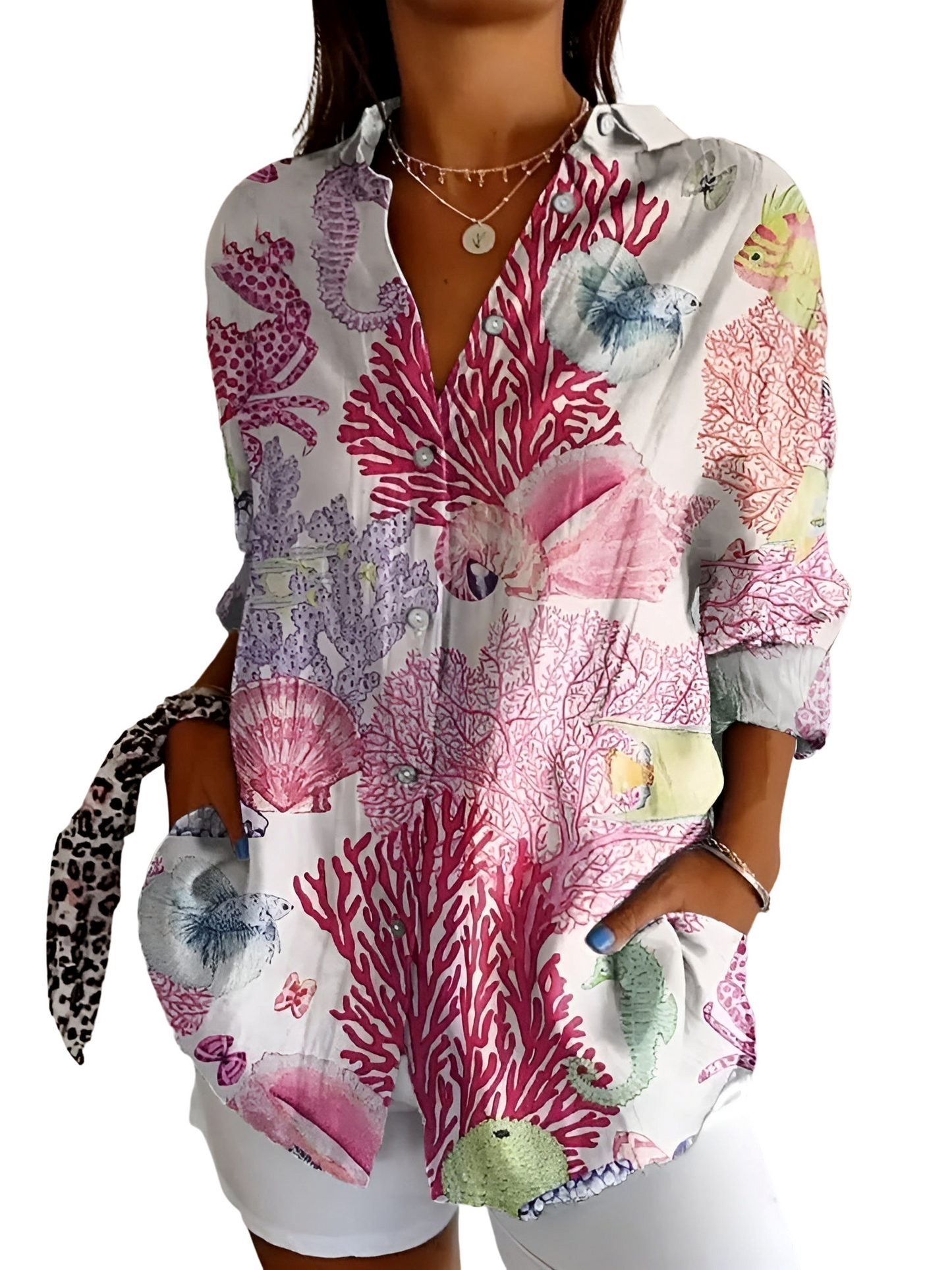 Amara – Leichte Bluse mit Blumenprint und lockerer Eleganz