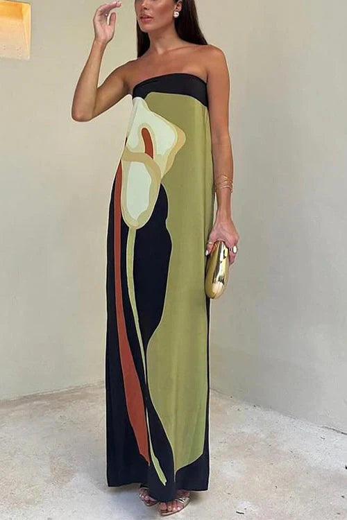 Lena - Schulterfreies langes Kleid