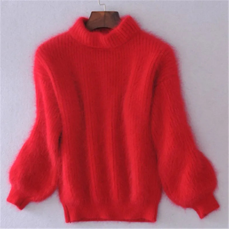 Brenda – Vintage Pulli im Angora-Look