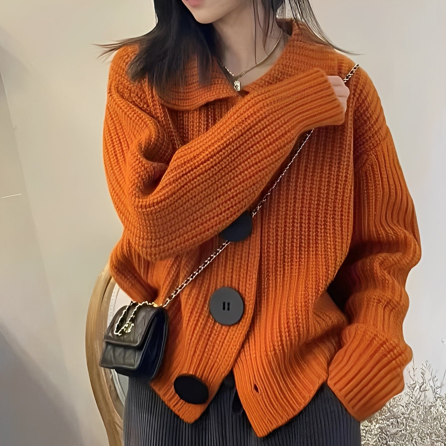 Alexus - Lässiger Damen-Cardigan mit Knöpfen