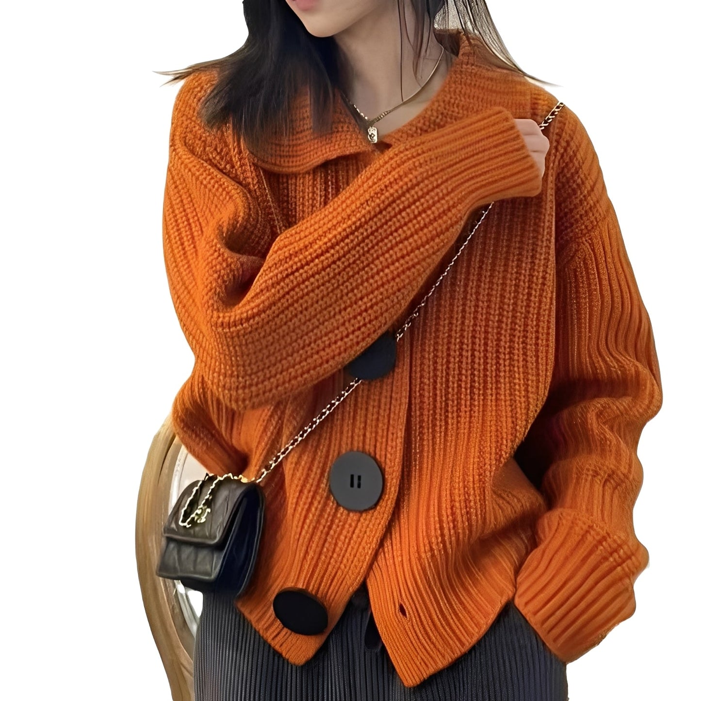 Alexus - Lässiger Damen-Cardigan mit Knöpfen